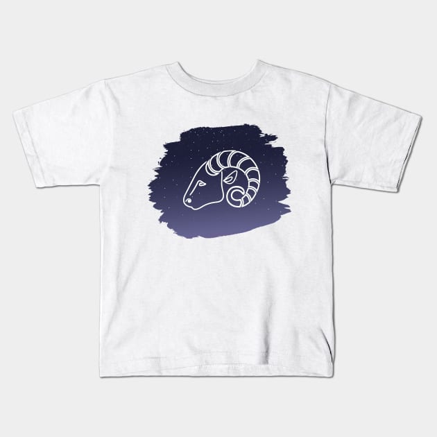 Aries Kids T-Shirt by Elysart